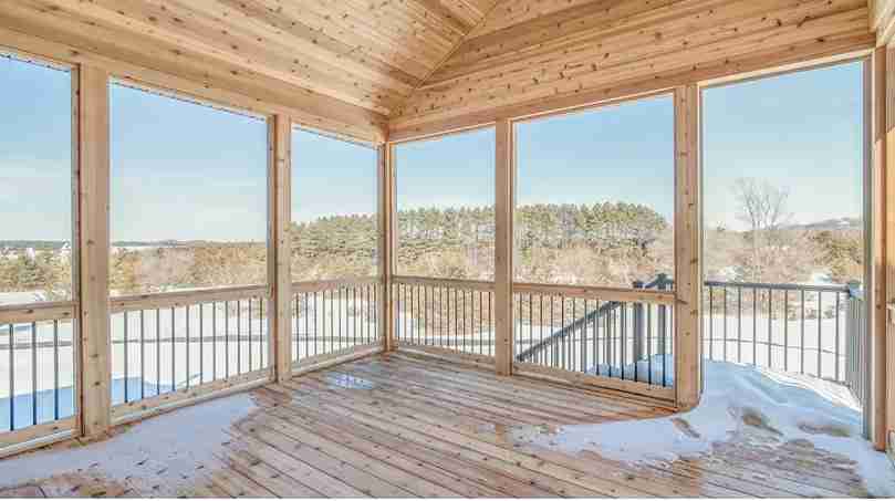Dallas home remodeling company screened porch addition in Plano Texas backyard
